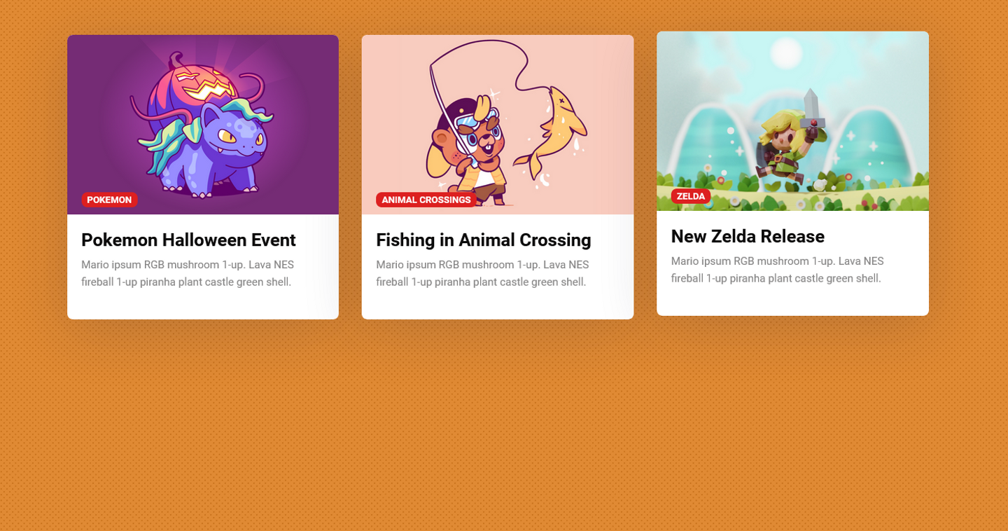 Post Thumbnail : 26 CSS Blog Cards