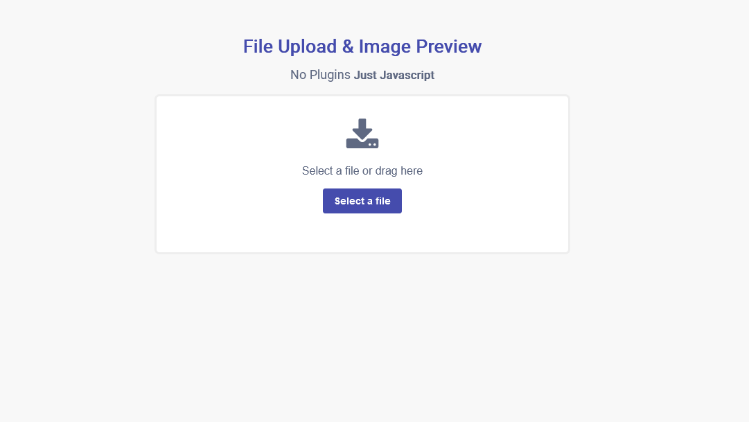 Demo Image: File Upload & Image Preview