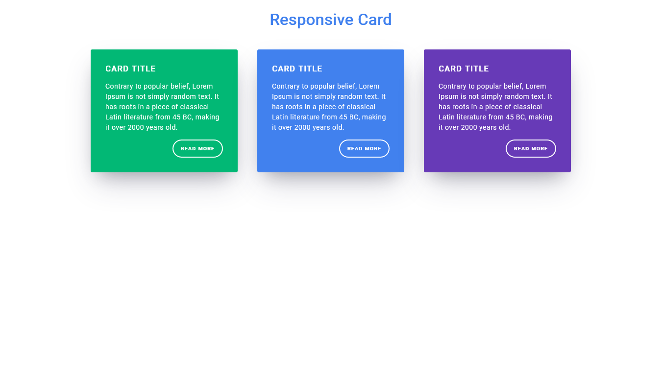 Demo Image: Responsive Css Card