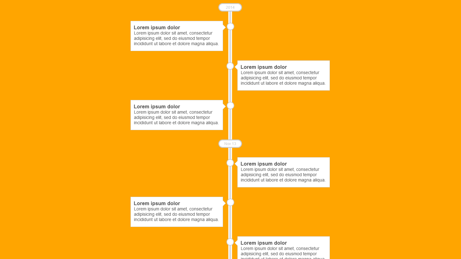 Demo Image: Vertical Timeline