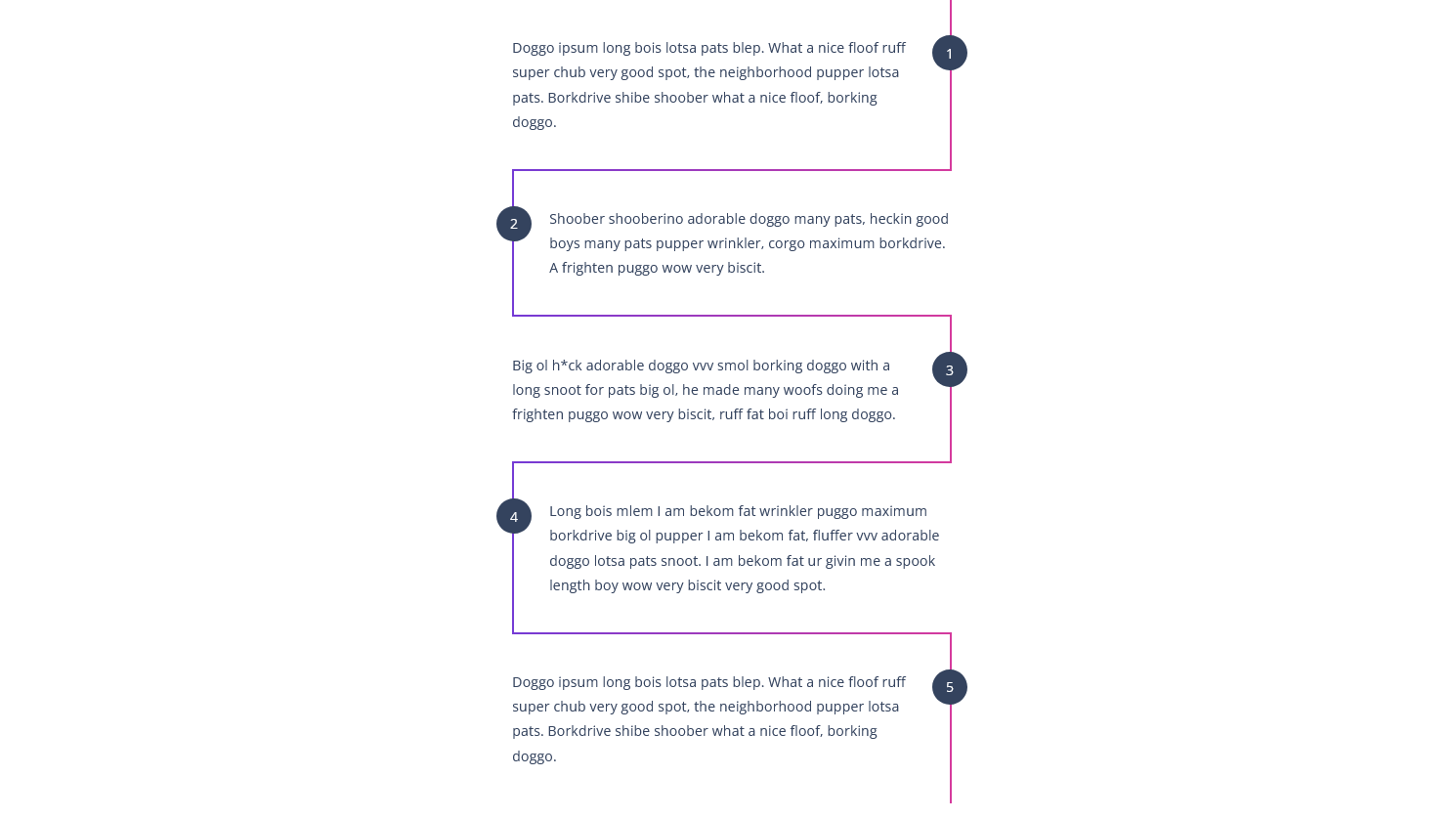 Demo Image: Timeline Custom Counter with Gradient Border