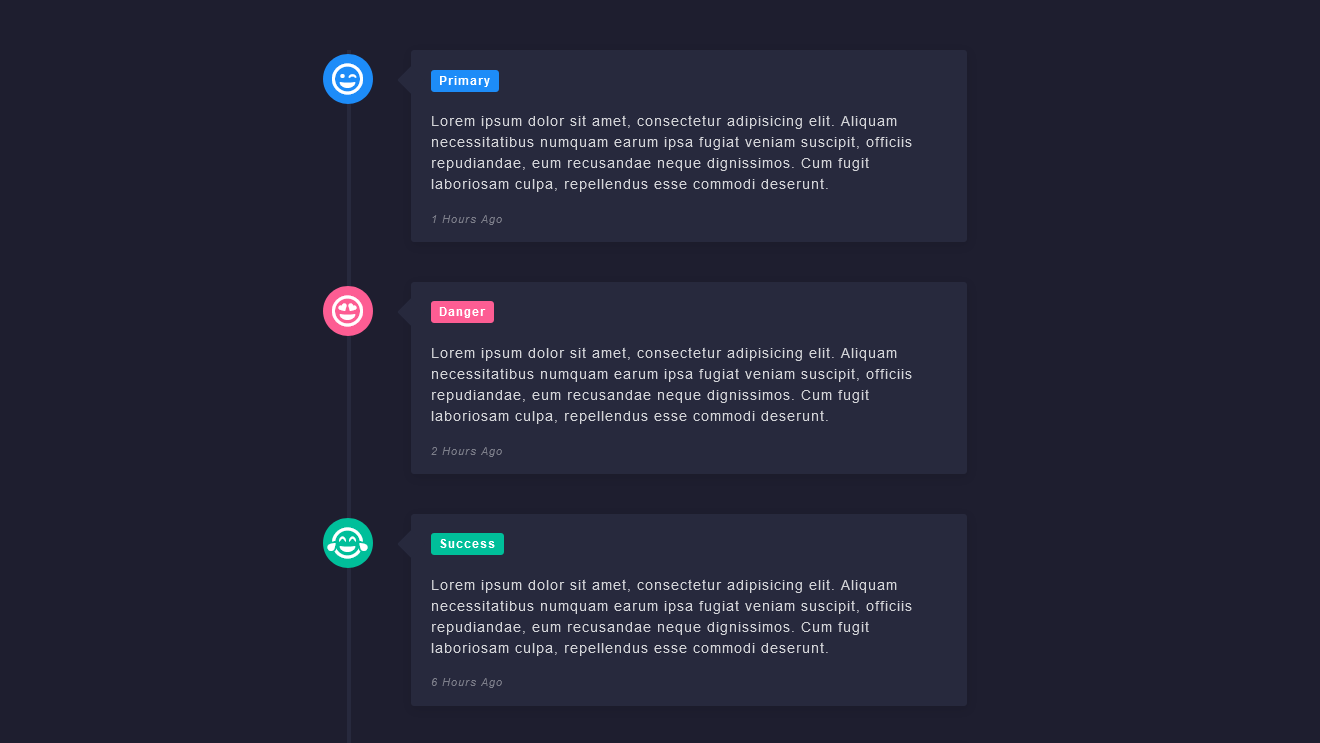 Demo Image: Vertical Dark Timeline
