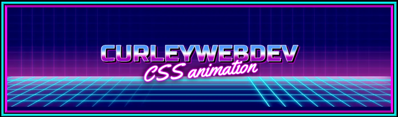 '80s Inspired Pure CSS graphics image