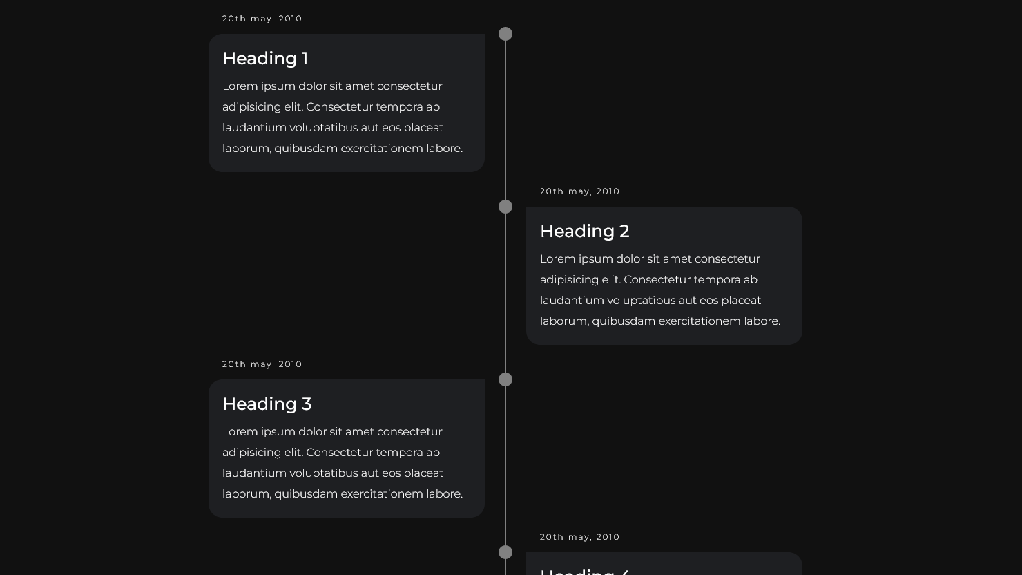 Demo Image: Vertical Timeline