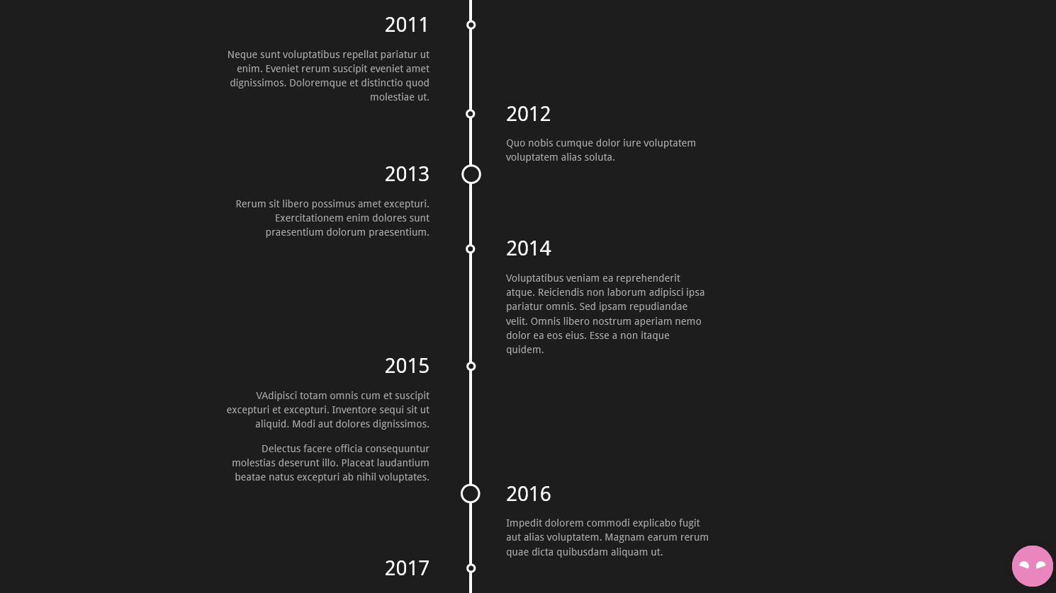 Demo Image: Verticle Timeline