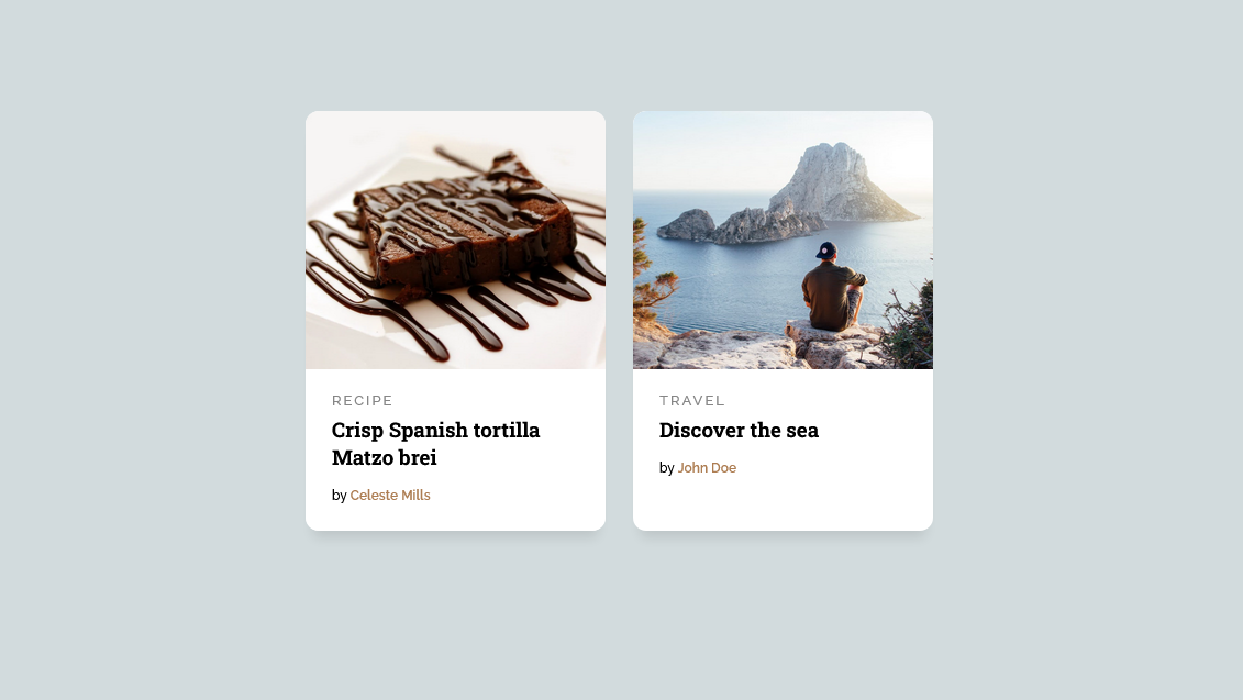 Demo Image: FlexBox Blog Card