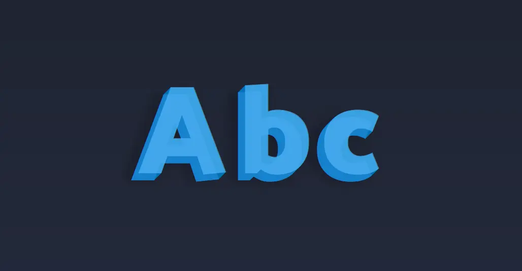 CSS 3D Text 