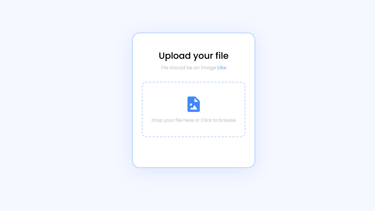 Demo Image: Images Uploader (Drag & Browse)