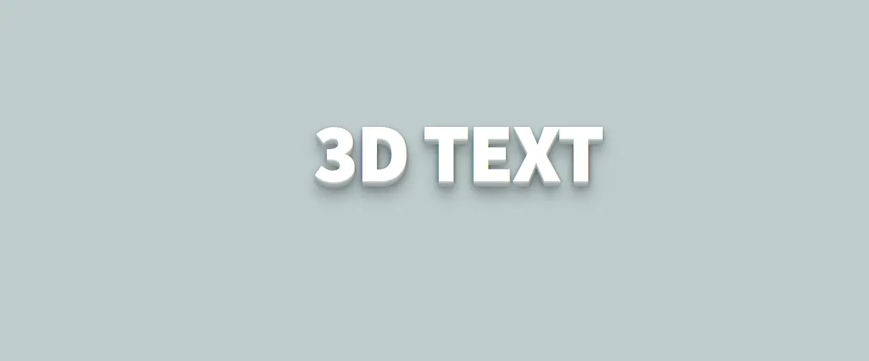 3D-Text with Text-Shadow
