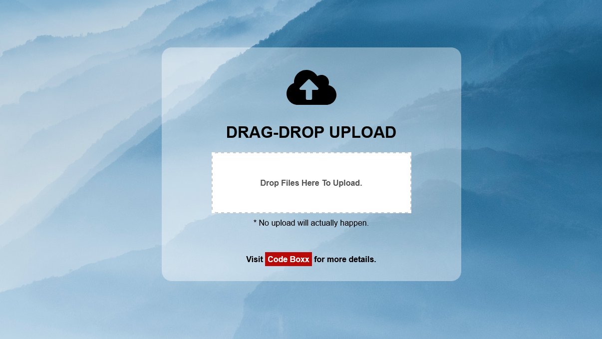 Demo Image: Drag And Drop File Upload