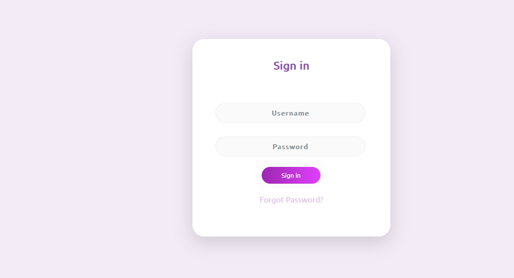 12. Login Page UI image
