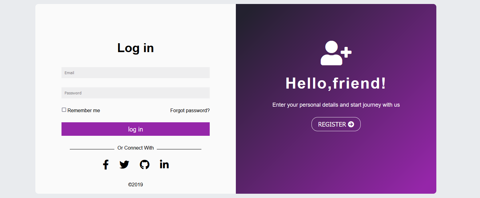 20. Login page image