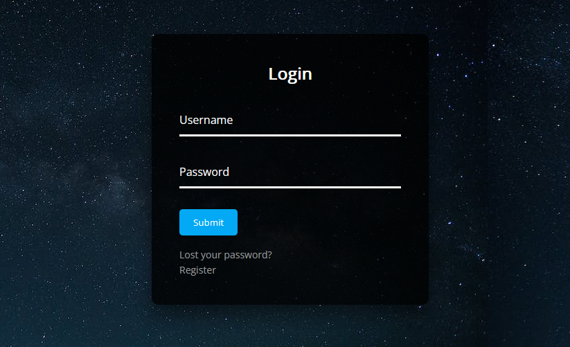 Demo Image: Login Page UI Design