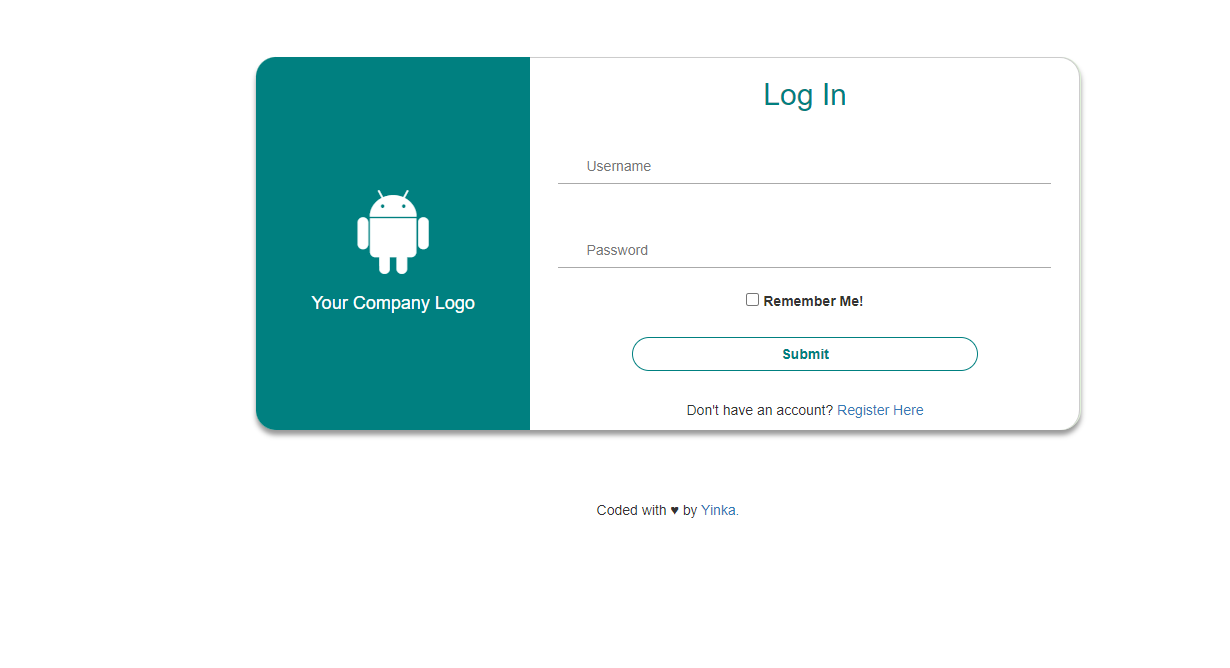 4. Bootstrap Login page