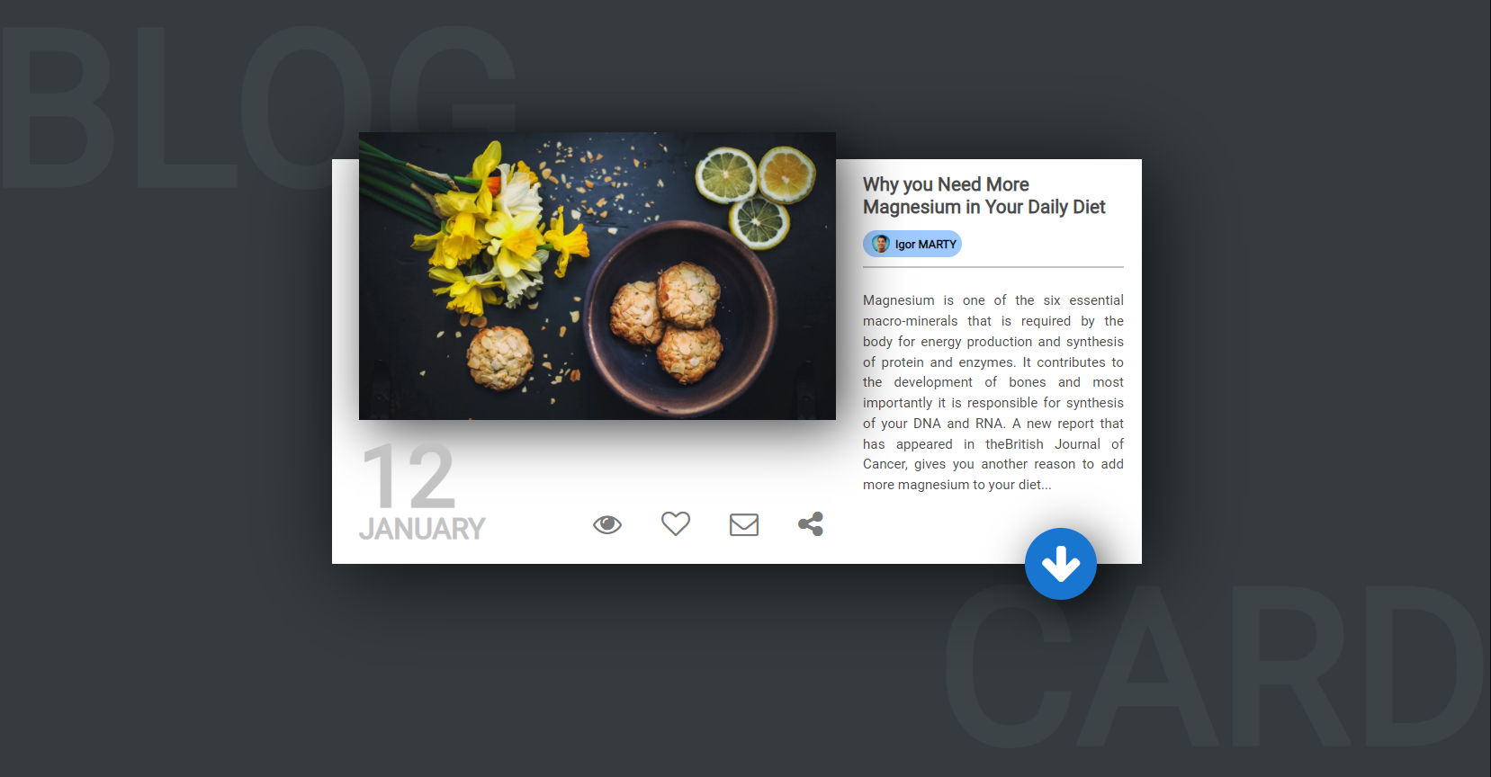 Demo Image: Blog Card (Sass & Pug)