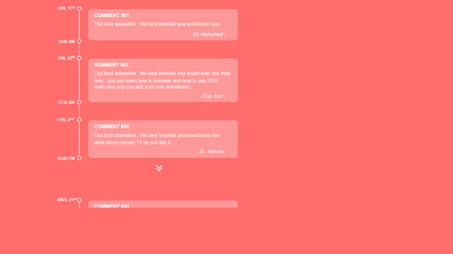 Demo Image: Vertical Timeline