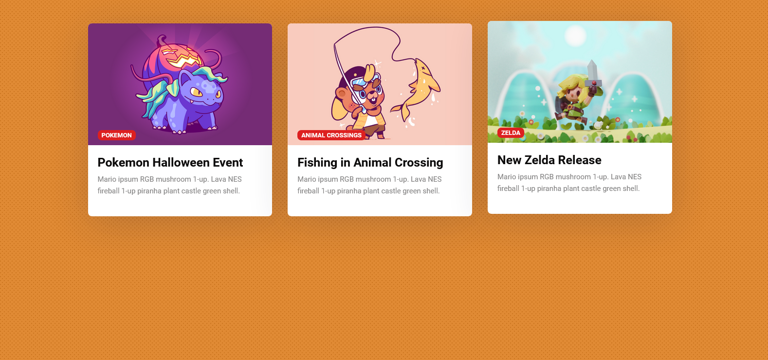Thumbnail : 26 CSS Blog Cards