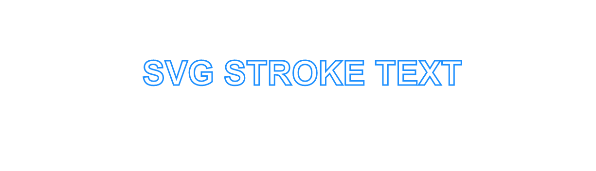 SVG Text Outline
