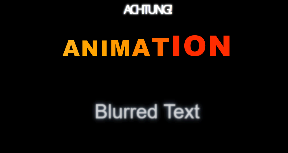 Text effects animation